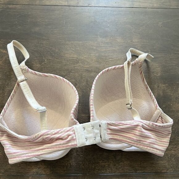 Victorias Secret vintage push up bra striped signature straps Sz-34D - Picture 7 of 9